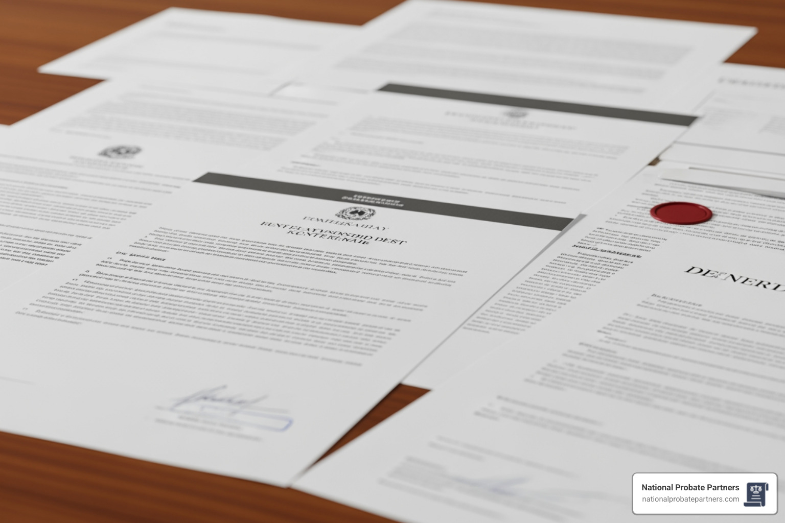 legal documents and property deeds - Ancillary probate