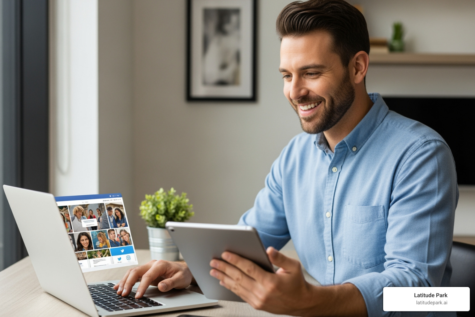 franchise owner managing local social profiles - franchise social media agency