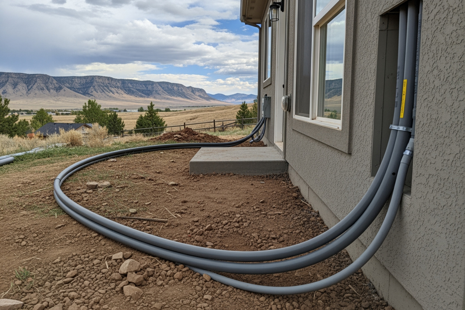 electrical conduit being installed - cost to install 220v outlet for hot tub electrical conduit being installed - cost to install 220v outlet for hot tub