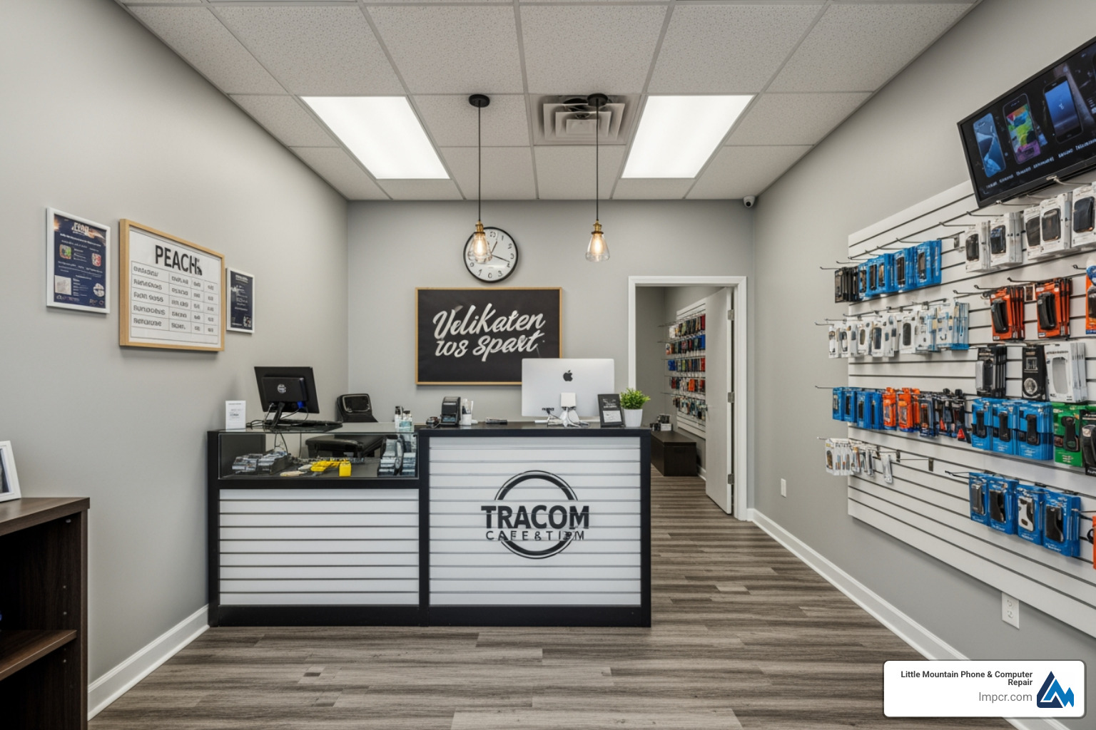 welcoming repair shop interior - apple iphone screen replacement