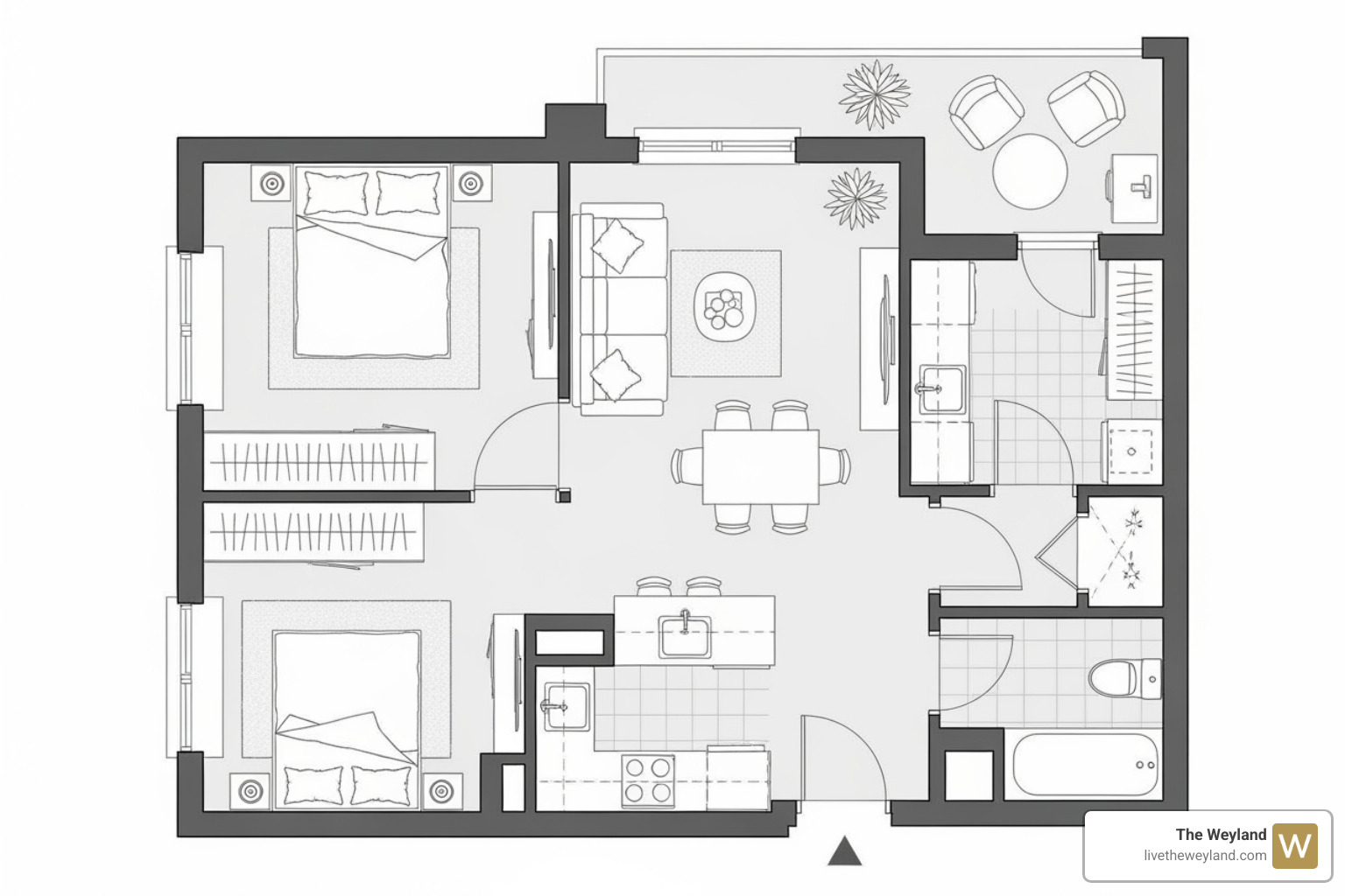 studio apartment floor plan - studio apartment in far north side chicago