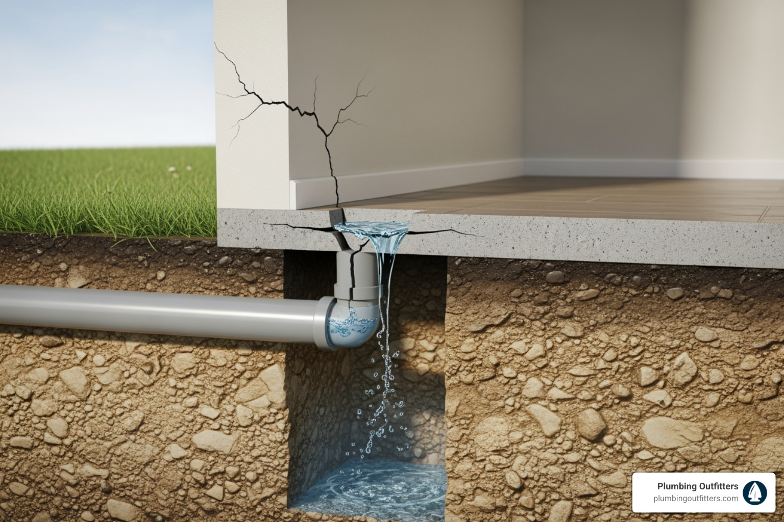 infographic showing the progression of a slab leak from initial pipe crack through water seepage, soil erosion, foundation pressure, and visible home damage, with detection and repair timeline - slab leaks repair in round rock, tx infographic showing the progression of a slab leak from initial pipe crack through water seepage, soil erosion, foundation pressure, and visible home damage, with detection and repair timeline - slab leaks repair in round rock, tx