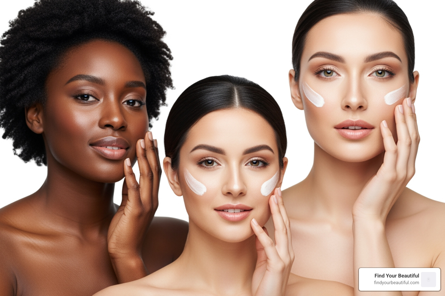 diverse women with glowing skin - san antonio skin lightening clinic