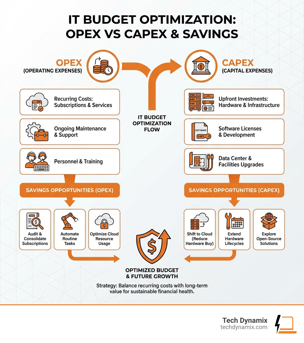 a structured financial roadmap - IT budget optimization