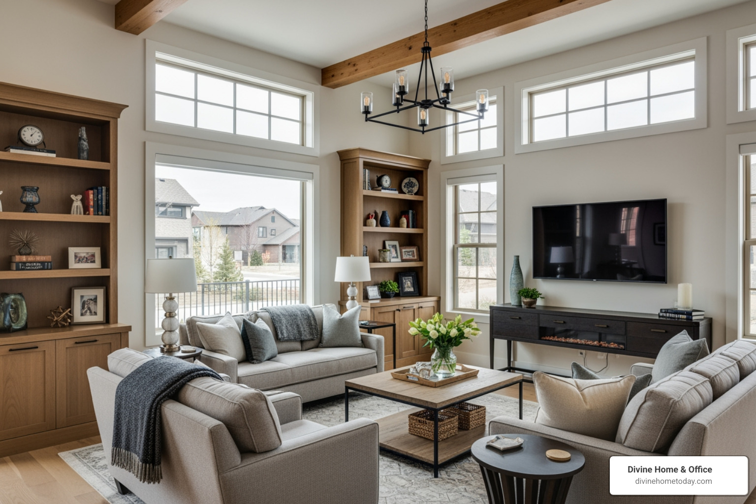 cozy modern Denver interior with custom built-ins and natural light - interior design thinking cozy modern Denver interior with custom built-ins and natural light - interior design thinking