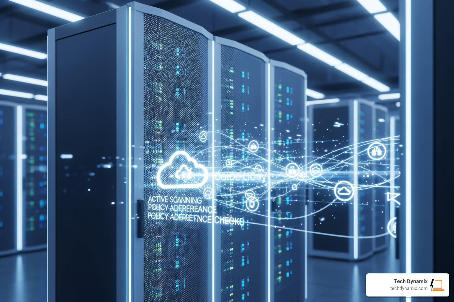 cloud infrastructure being scanned for policy adherence - automated it security policy compliance systems