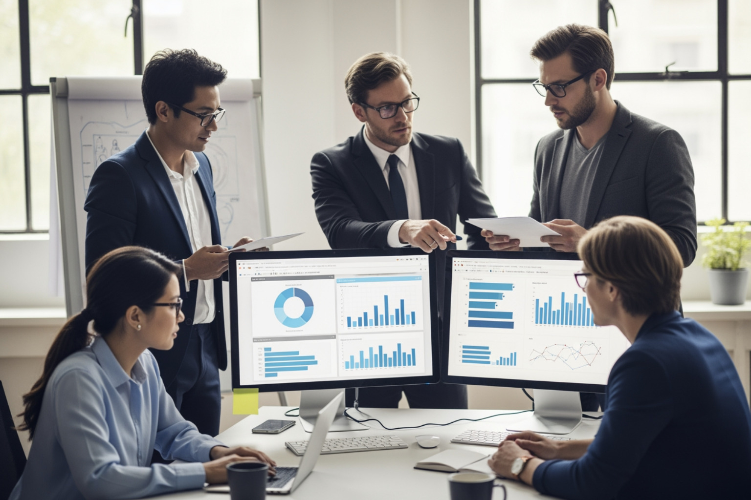marketing team analyzing consumer behavior patterns - Marketing data analysis