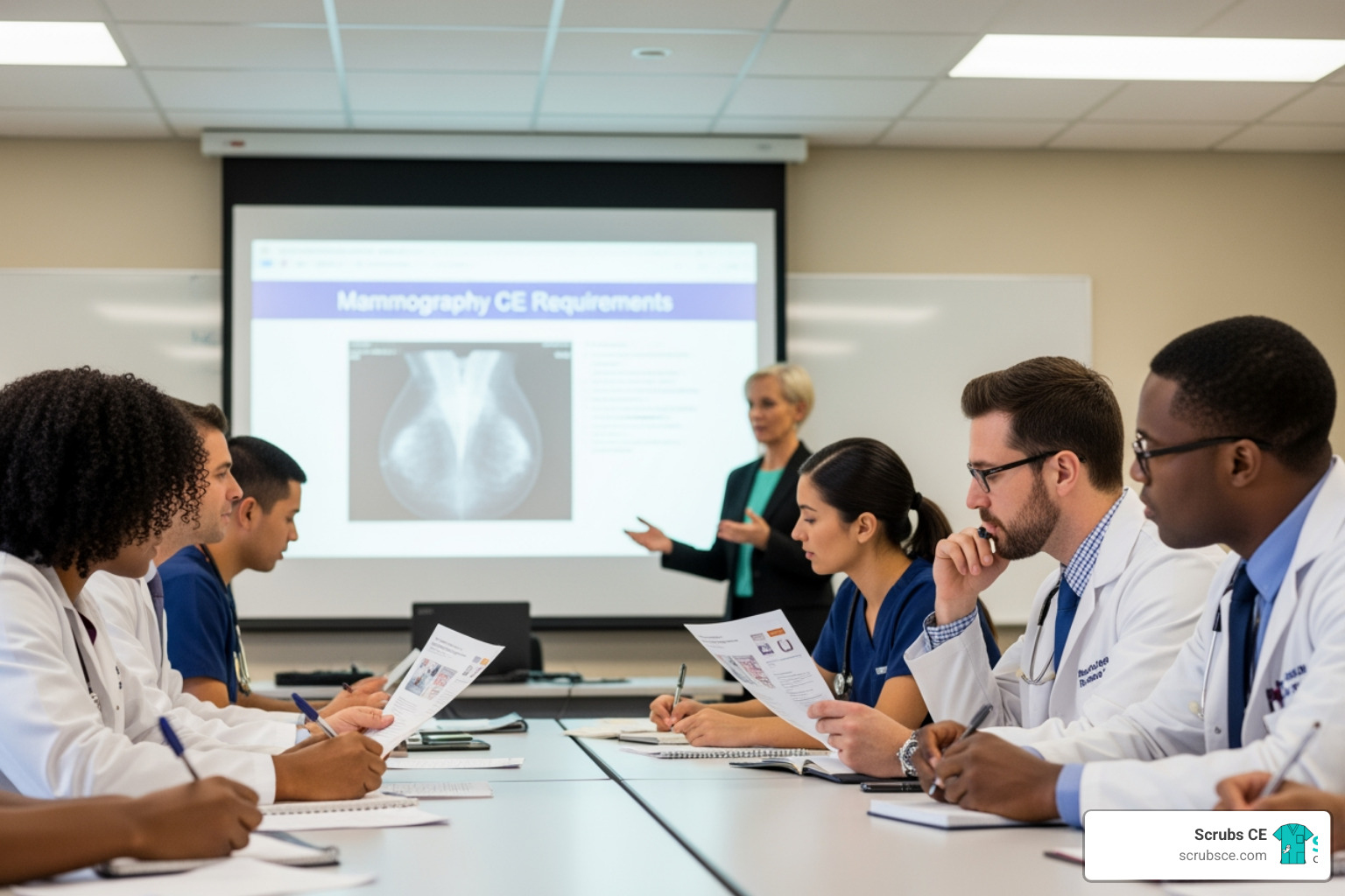 Radiology certificate on a desk - mammography ce requirements Radiology certificate on a desk - mammography ce requirements