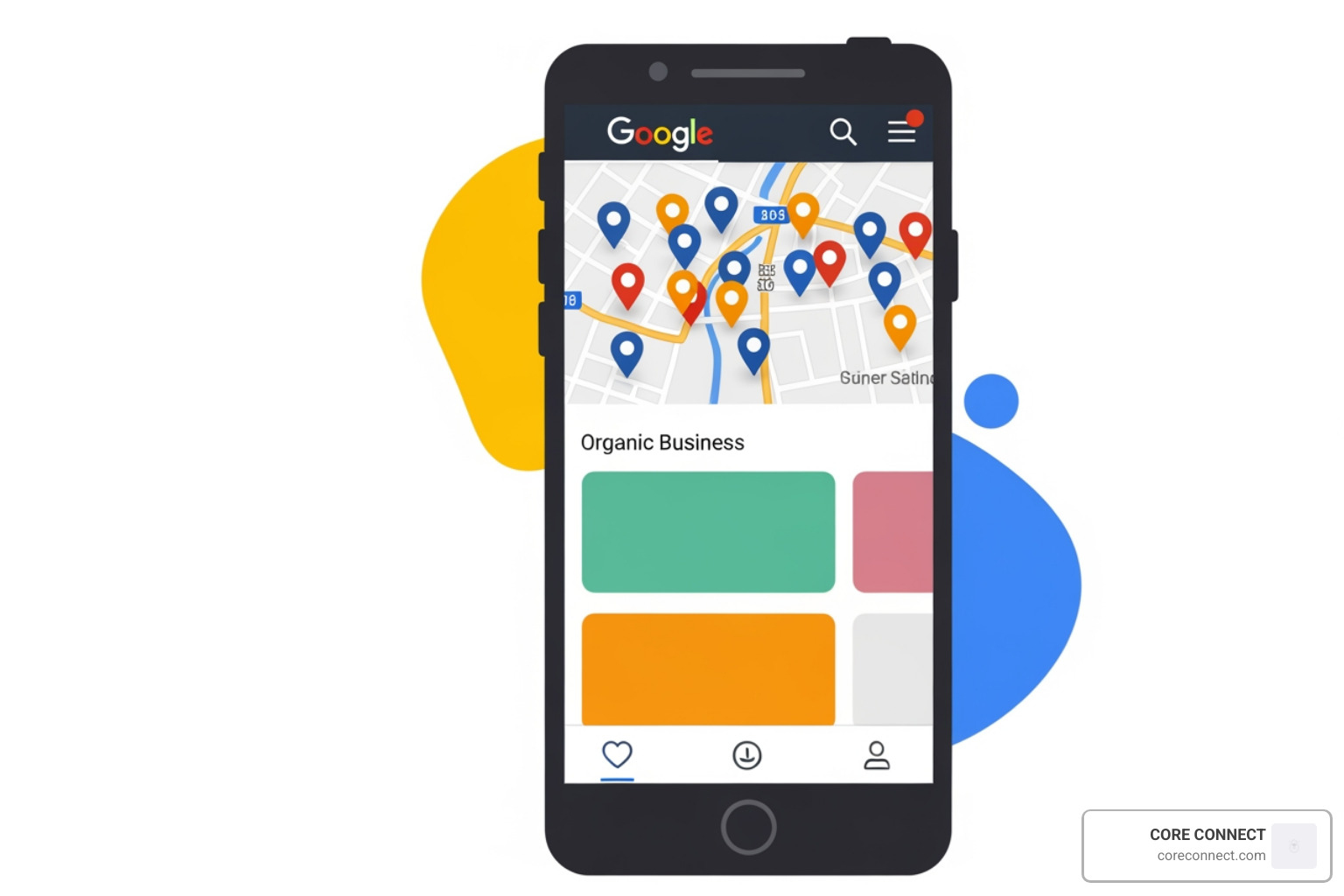 Local search results showing the Map Pack and organic listings for Charleston businesses - Local SEO Charleston