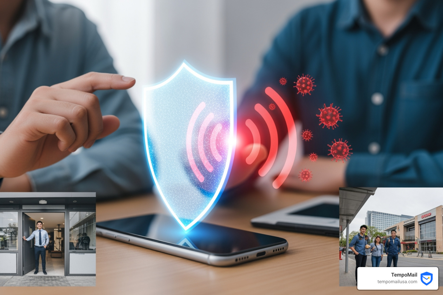 digital shield protecting a phone from incoming red signal waves - funny ways to answer spam calls digital shield protecting a phone from incoming red signal waves - funny ways to answer spam calls