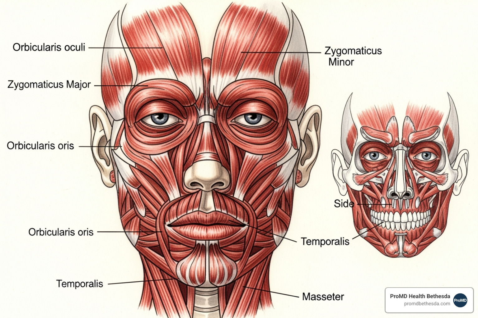 facial muscle anatomy diagram - Upper face Botox