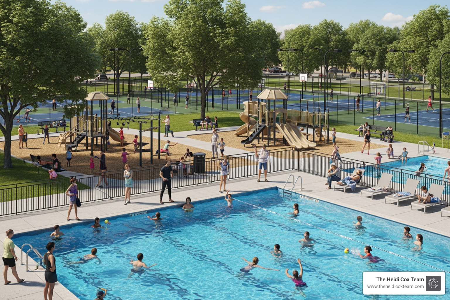Mestizo-Curtis Park pool and playground - Curtis Park Denver real estate