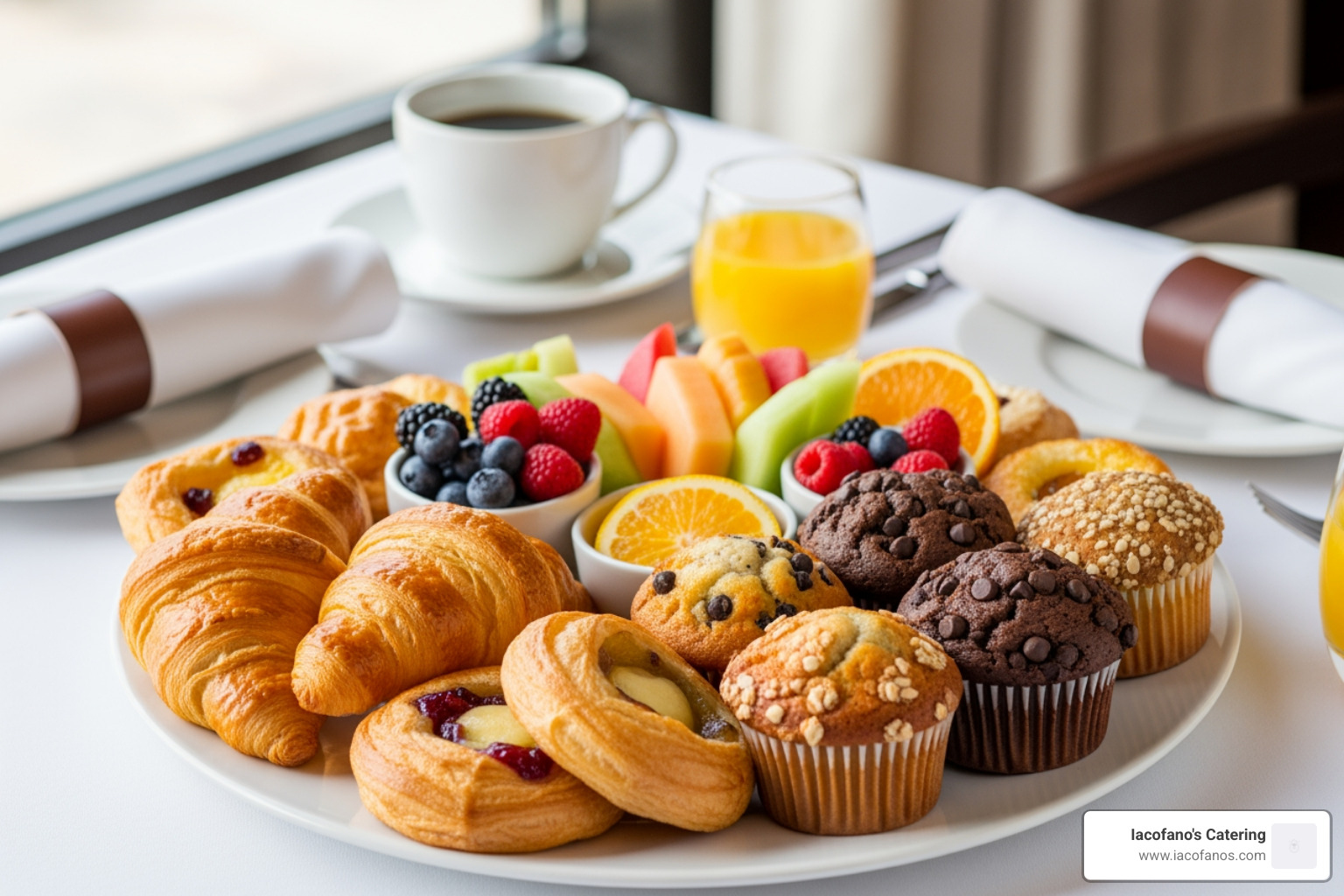 continental breakfast platter with pastries, fruit, and muffins - breakfast catering columbia sc continental breakfast platter with pastries, fruit, and muffins - breakfast catering columbia sc
