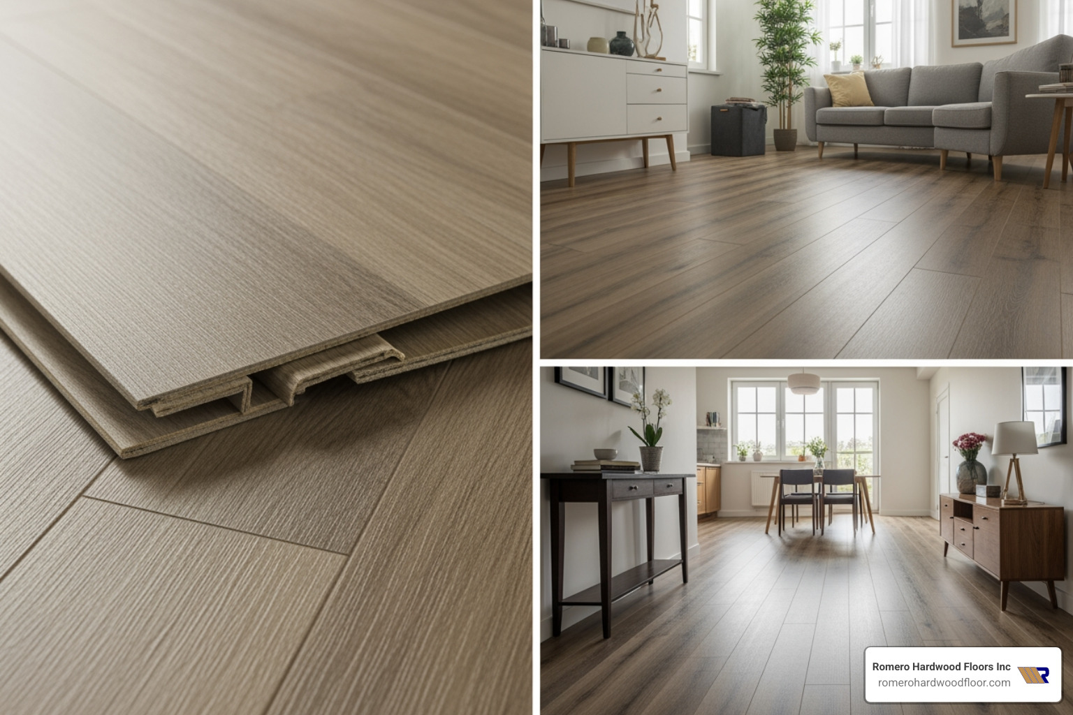 cross-section of a laminate flooring plank showing the locking mechanism and internal layers - laminate floors