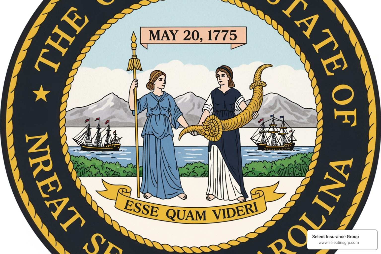 north carolina state seal - home and auto insurance north carolina