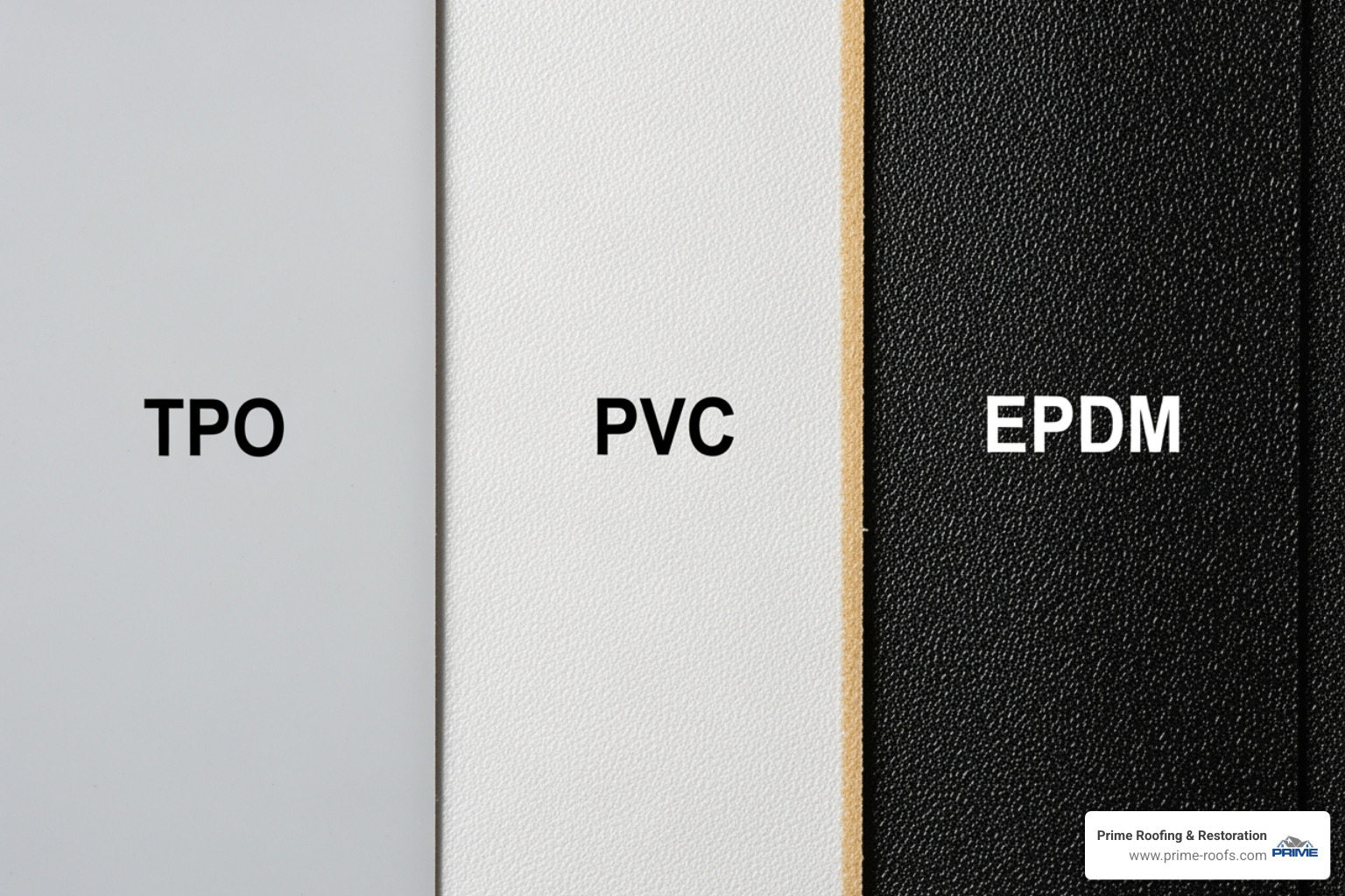 comparison of TPO, PVC, and EPDM membranes - commercial building roofing contractors