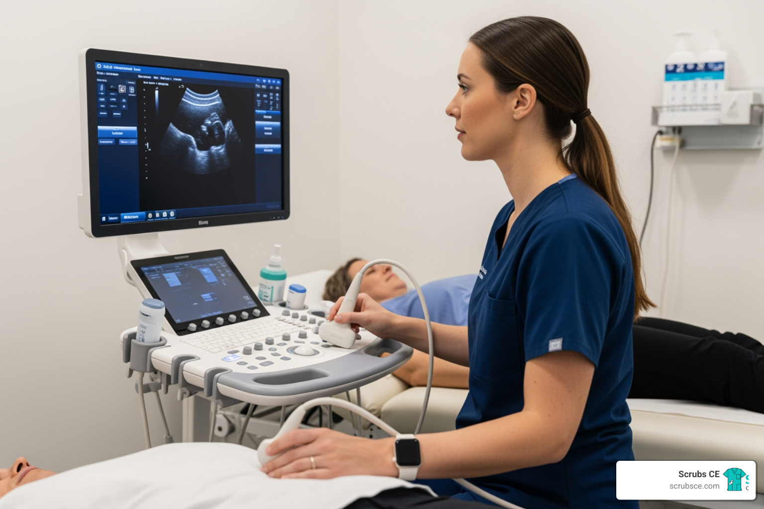 diagnostic medical sonographer performing ultrasound - Diagnostic medical sonography diagnostic medical sonographer performing ultrasound - Diagnostic medical sonography
