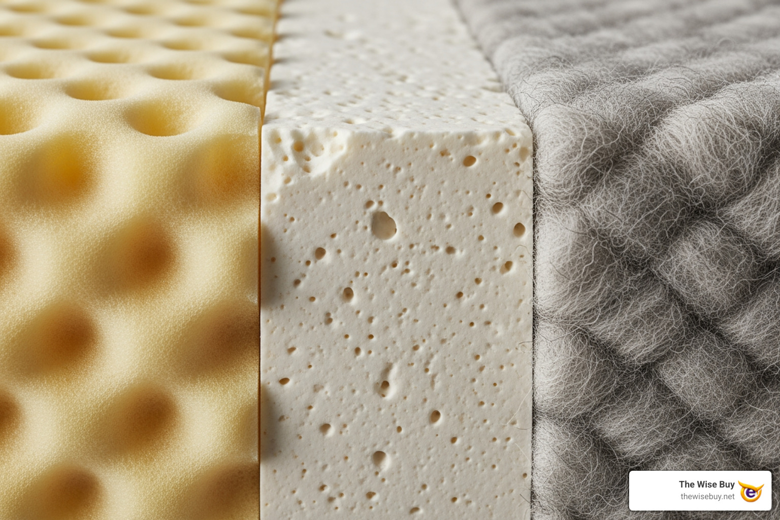 textures of various topper materials including memory foam, latex, and wool - mattress toppers textures of various topper materials including memory foam, latex, and wool - mattress toppers