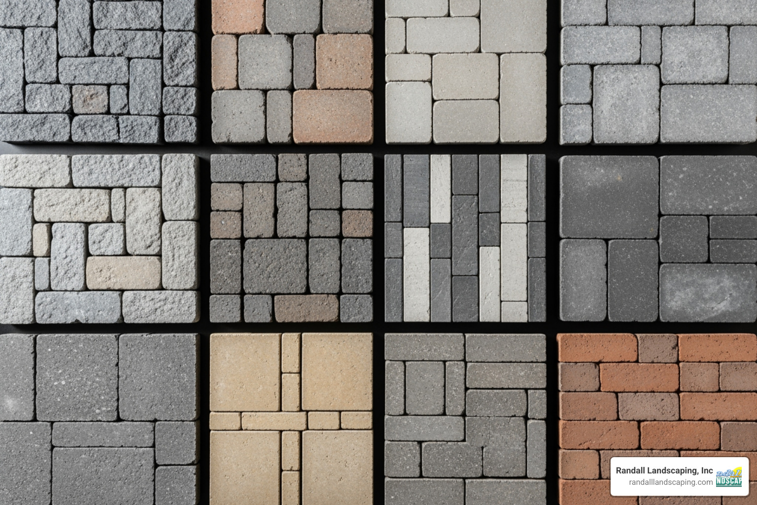 various paver styles and colors - lay a paver walkway