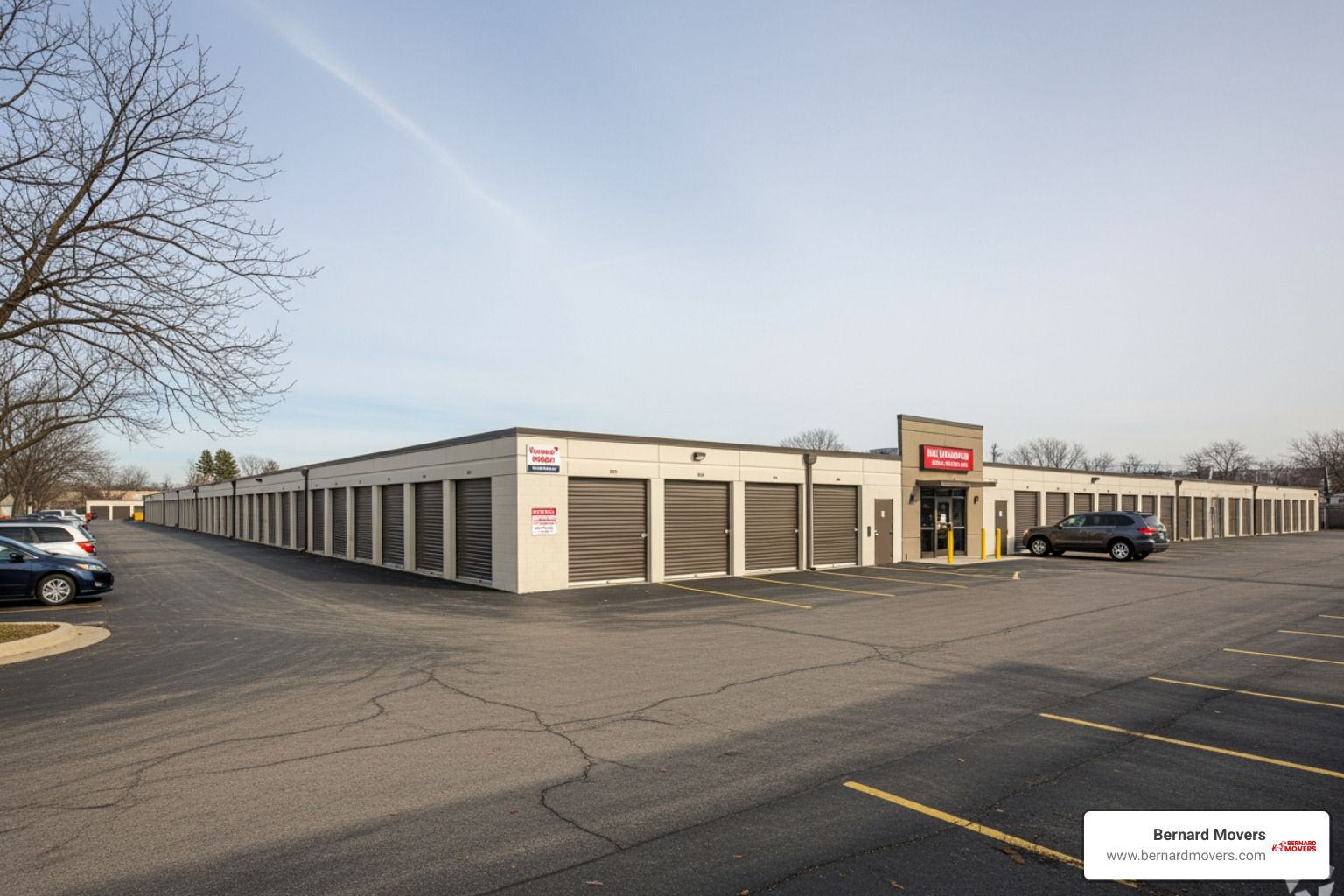 Bernard Movers modern storage facility in Melrose Park - storage solutions near me
