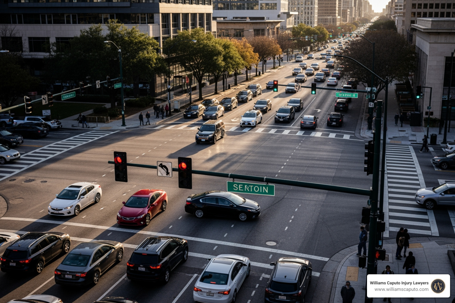 A dangerous Austin intersection with high traffic volume - car accident lawyer Austin