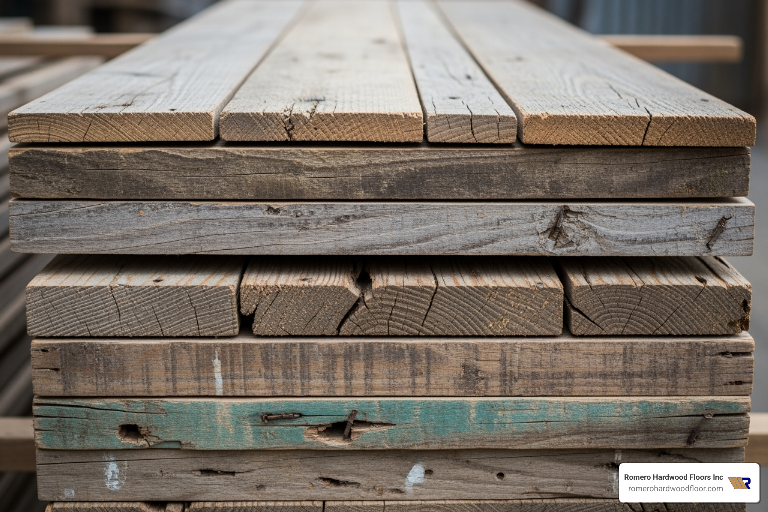 reclaimed wood planks - Sustainable flooring companies