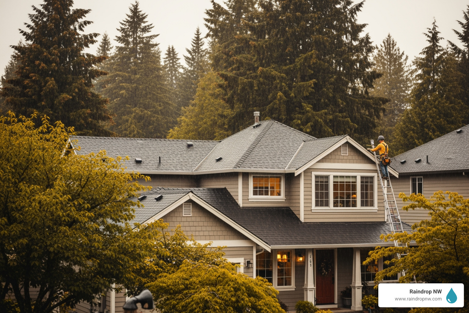 infographic showing steps to choose a reliable roof repair contractor including checking local history verifying gaf certifications reading community reviews confirming insurance and licensing reviewing warranty terms and asking about emergency services - best roof repair in forest grove, or