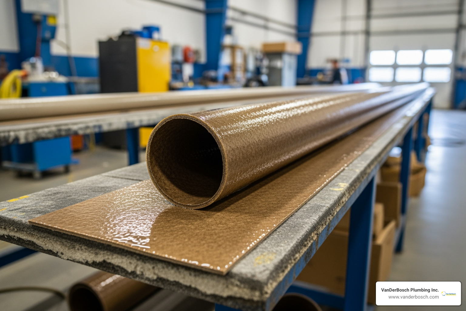 resin-saturated felt liner being prepared for inversion - chicago pipe relining