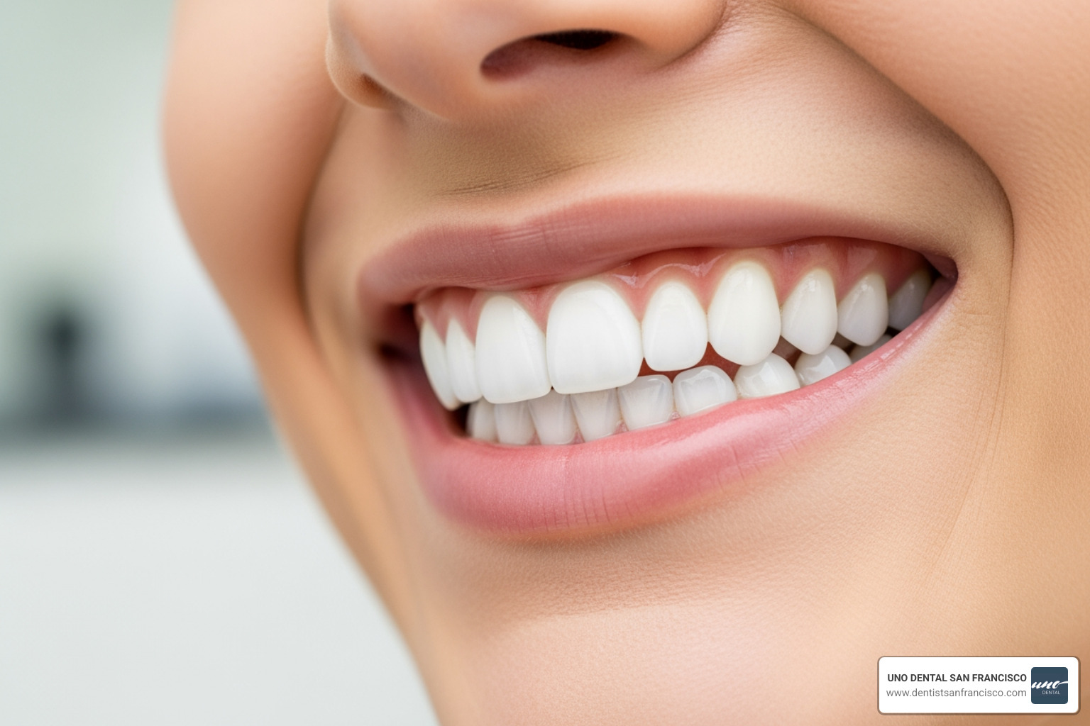 Healthy white teeth after professional treatment - Teeth whitening deals SF Healthy white teeth after professional treatment - Teeth whitening deals SF
