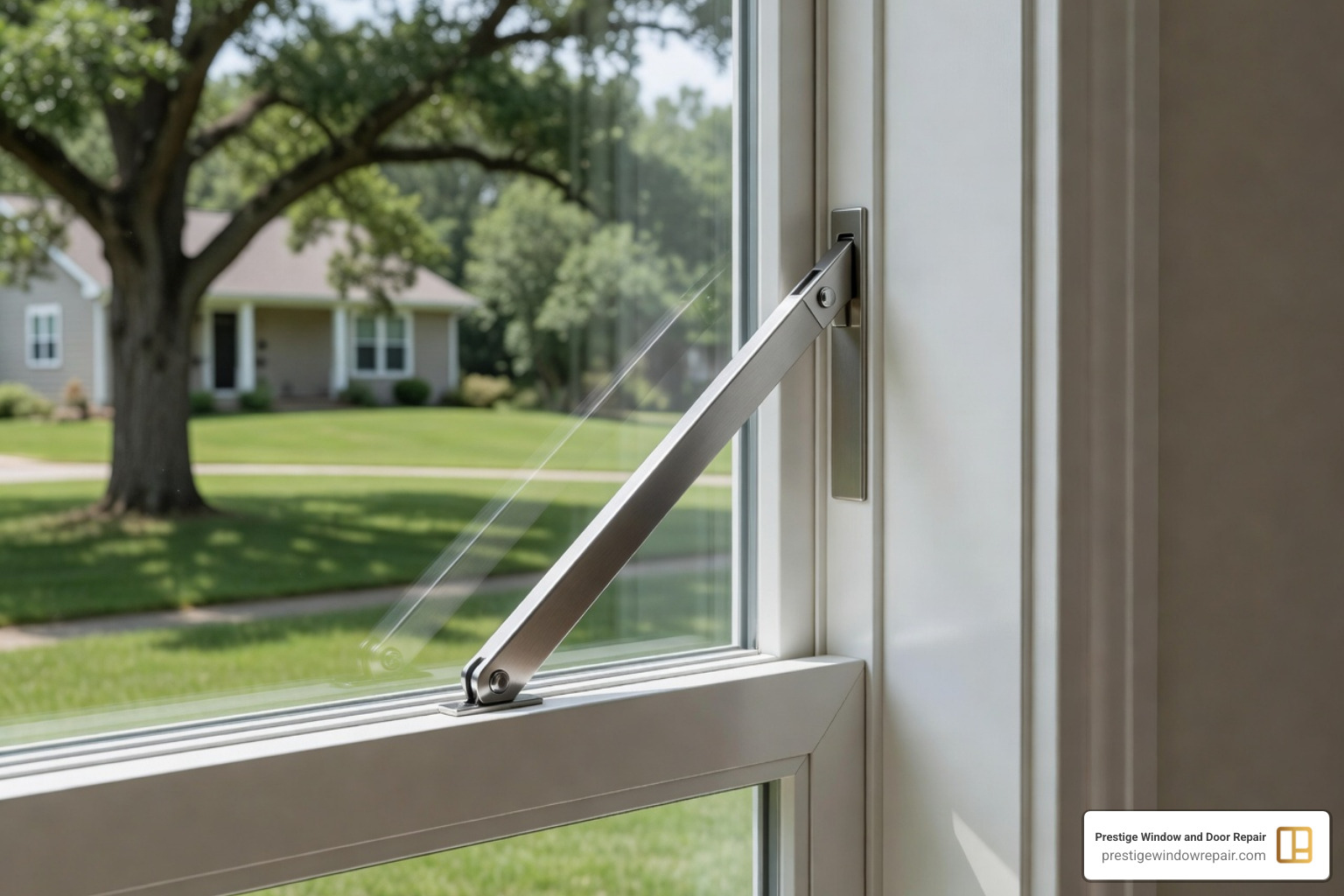 rusty awning window hinge and broken crank handle - awning window repair