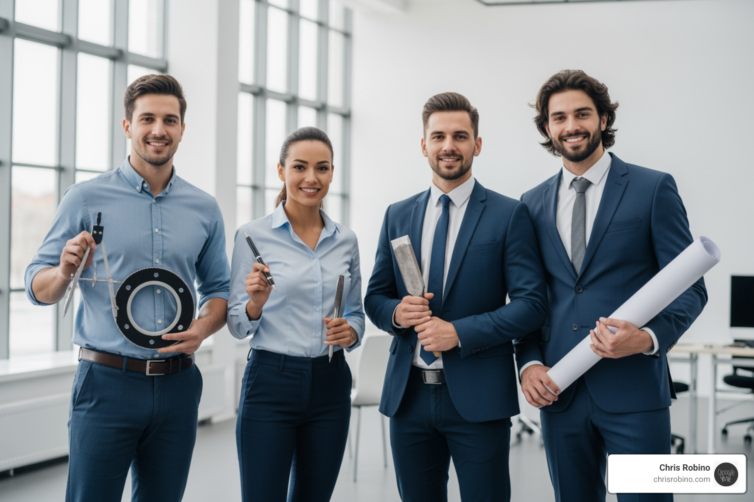 The 4-role model showing Navigator, Scribe, Sculptor, and Engineer as a cohesive unit - saas content marketing strategy roles
