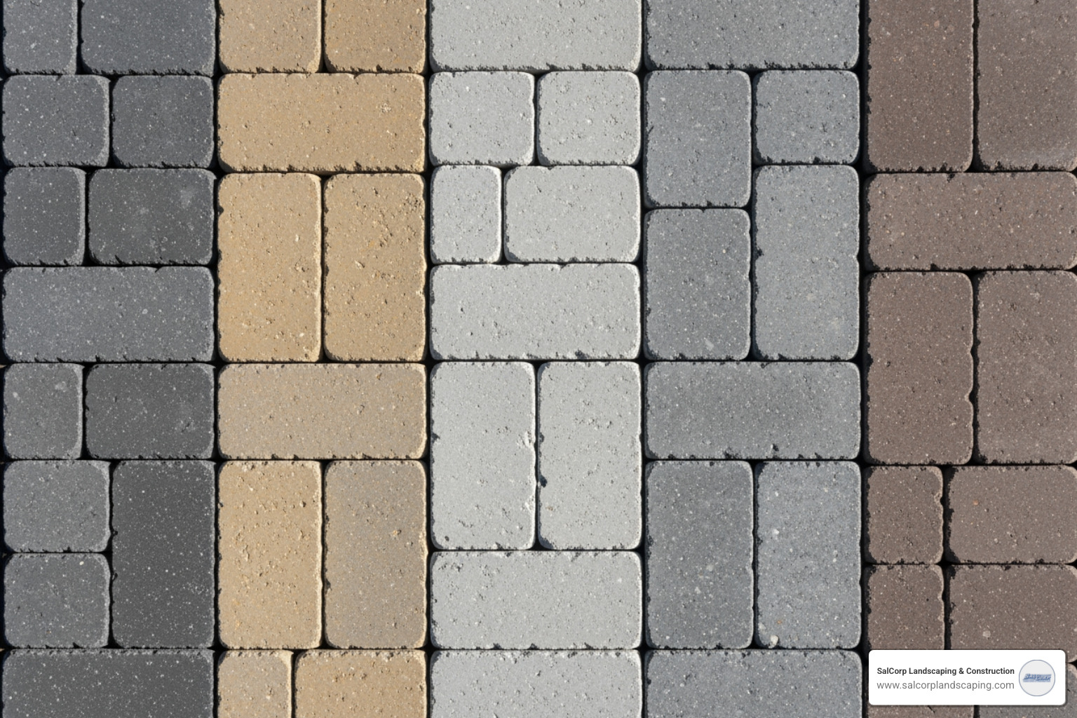 Comparison of various stone textures and paver colors - best paving ideas
