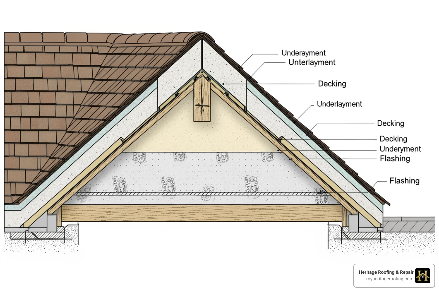 roof anatomy diagram - residential roof maintenance