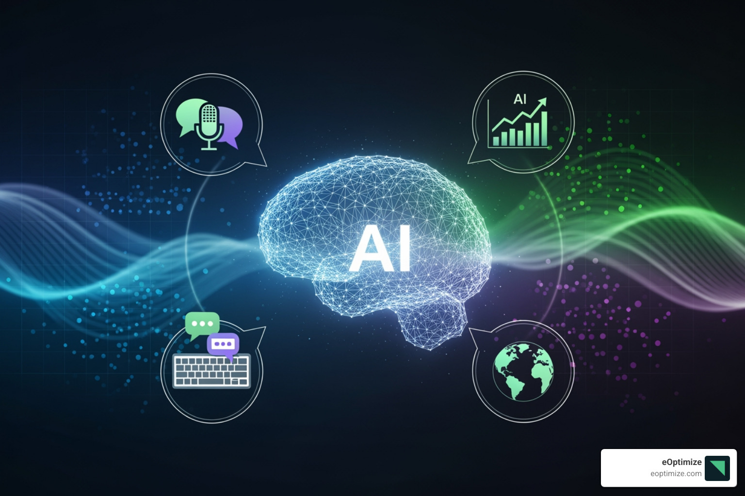 A user interacting with a sophisticated AI interface using voice commands while simultaneously uploading a photo for troubleshooting - Conversational AI trends A user interacting with a sophisticated AI interface using voice commands while simultaneously uploading a photo for troubleshooting - Conversational AI trends