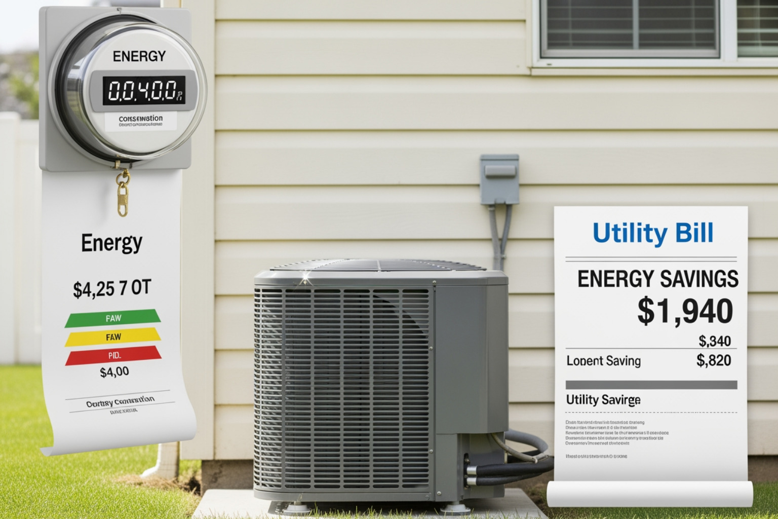 lower utility bills and efficient AC components - ac unit cleaning service