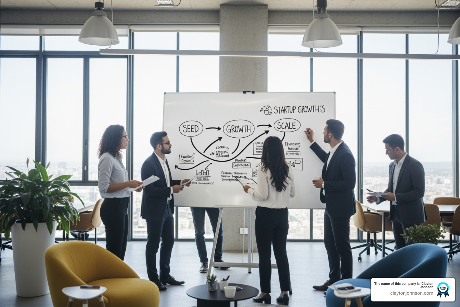 startup growth stages and strategy mapping - BMC tech startup template