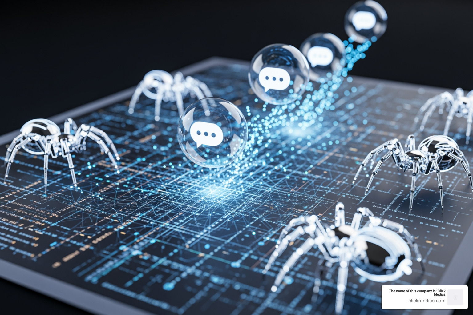 AI agents crawling a website to extract data for chatbot responses - ai seo audit tools