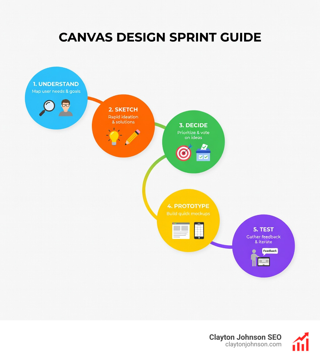 table comparing design sprint variations - Canvas design sprint guide infographic table comparing design sprint variations - Canvas design sprint guide infographic