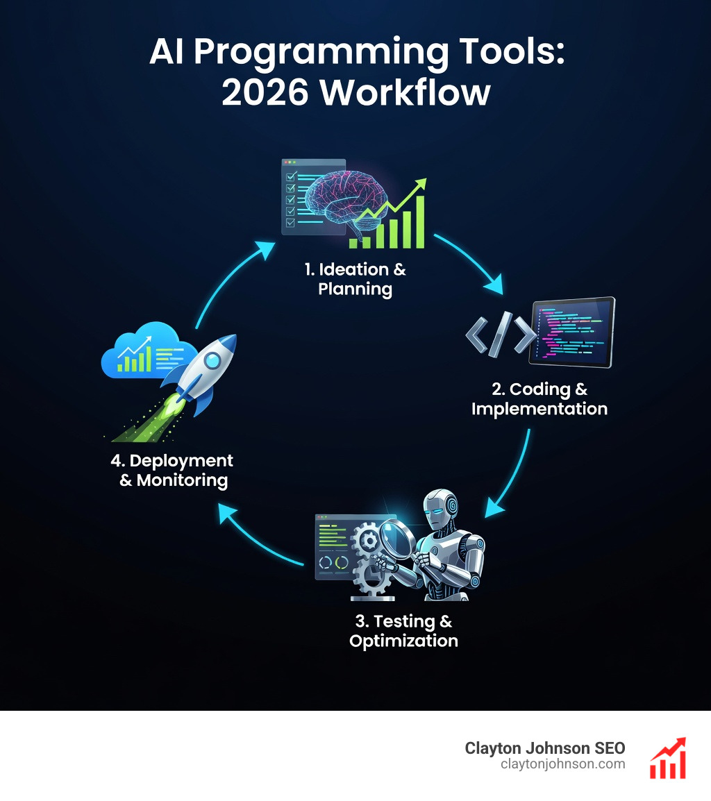 terminal-based AI agent workflow showing autonomous file editing and testing - ai programming tools