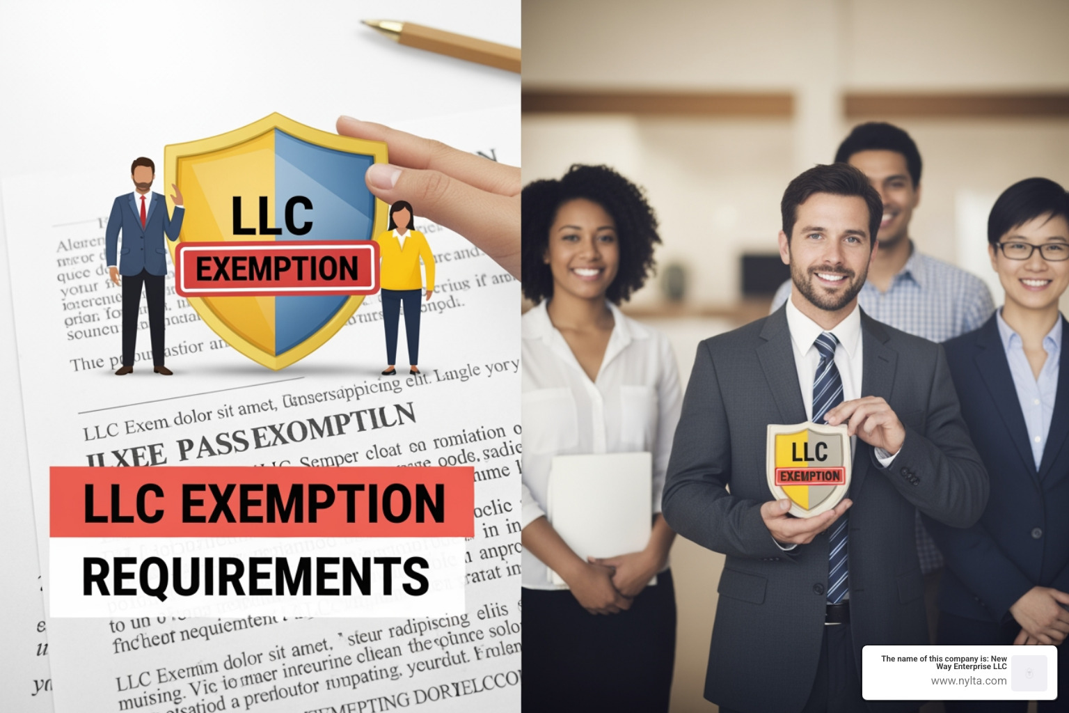 US and State flags representing jurisdiction - LLC exemption requirements