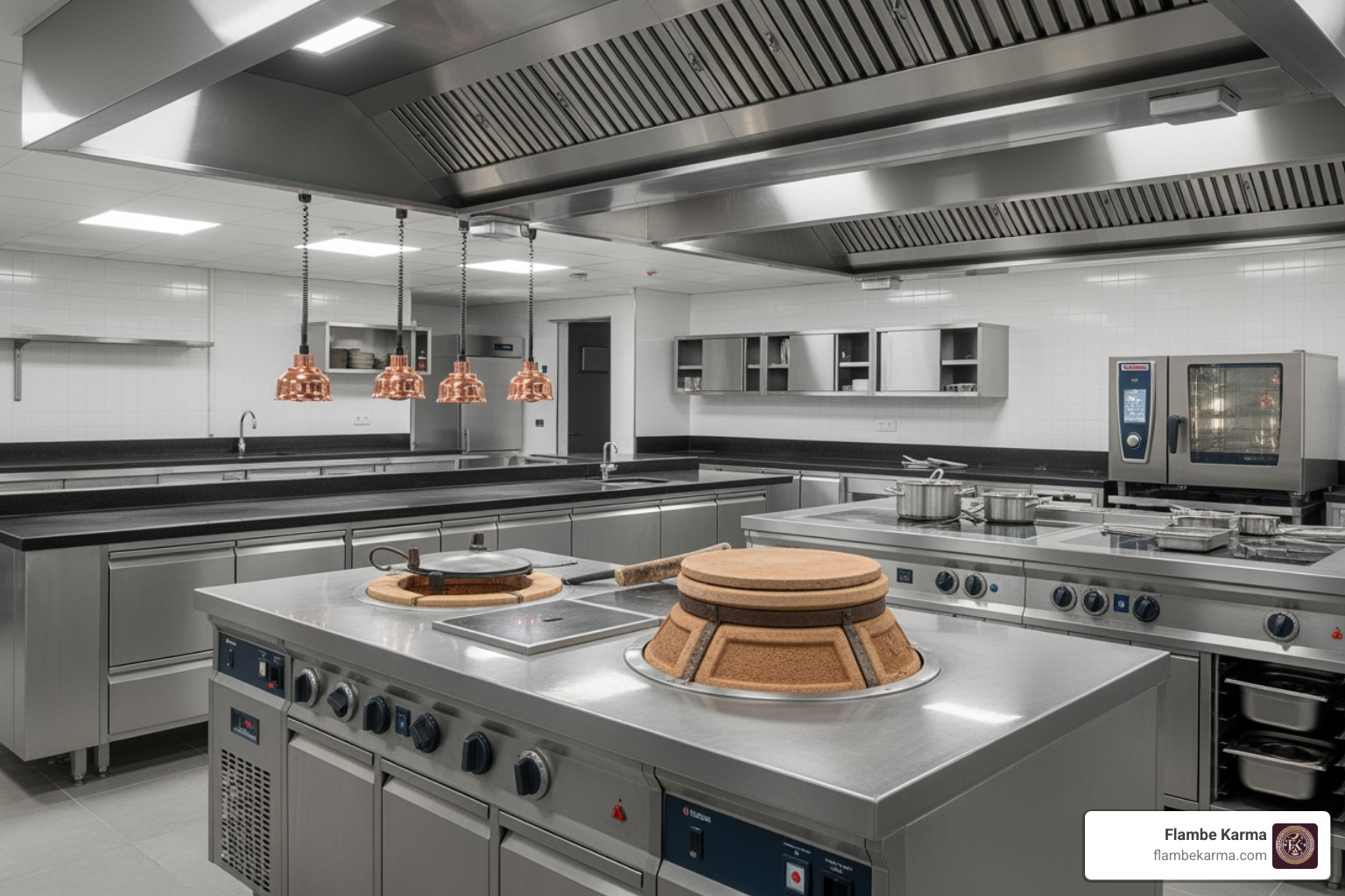 traditional tandoor oven in a modern kitchen setting - Upscale Indian cuisine