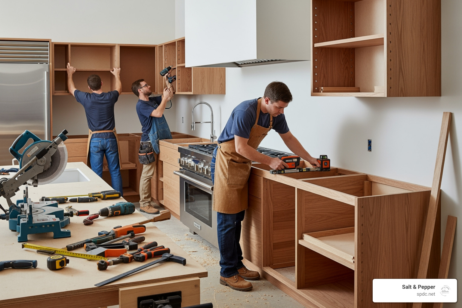 custom cabinetry installation - remodel kitchen budget