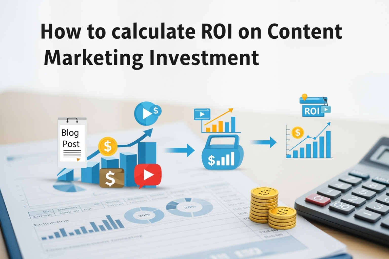 funnel graphic showing metrics at each stage: awareness (traffic), consideration (leads), conversion (sales) - how to calculate roi on content marketing investment
