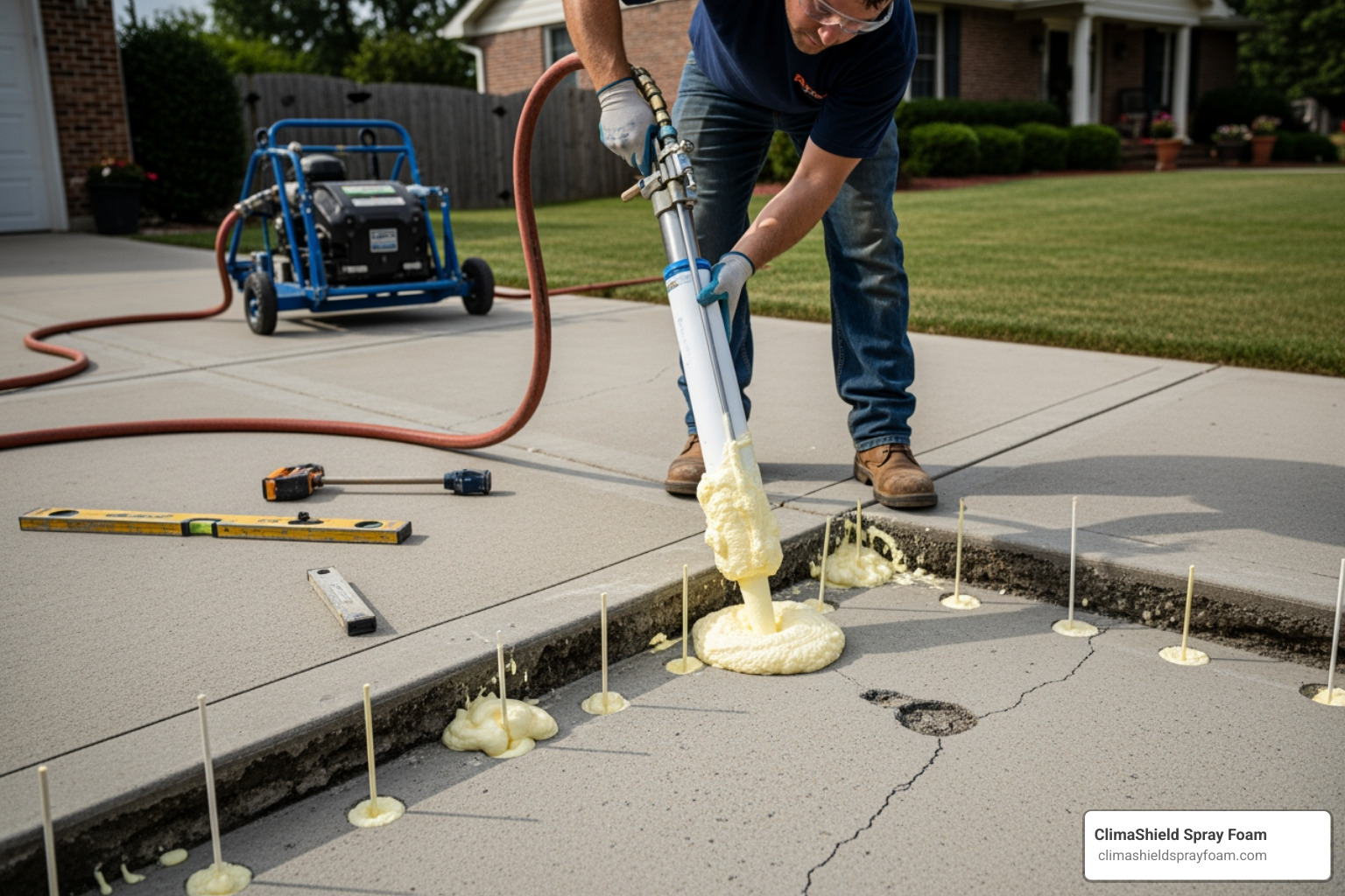 foam injection process - slab lifting foam injection process - slab lifting