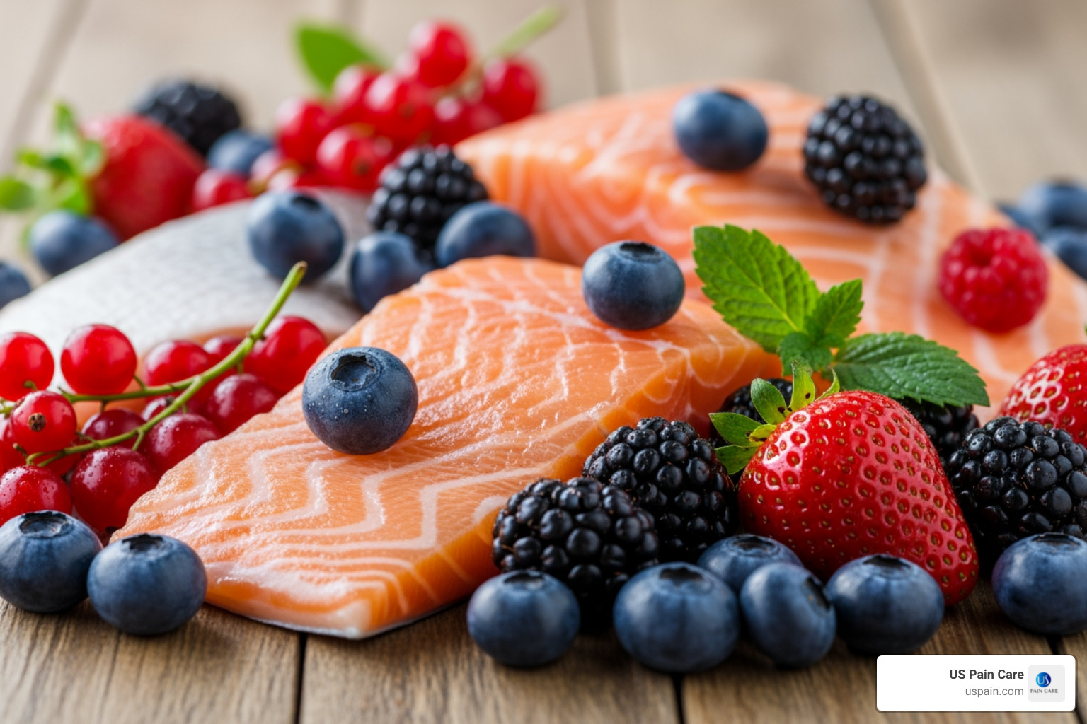 fatty fish and colorful berries - best foods to fight inflammation in the body