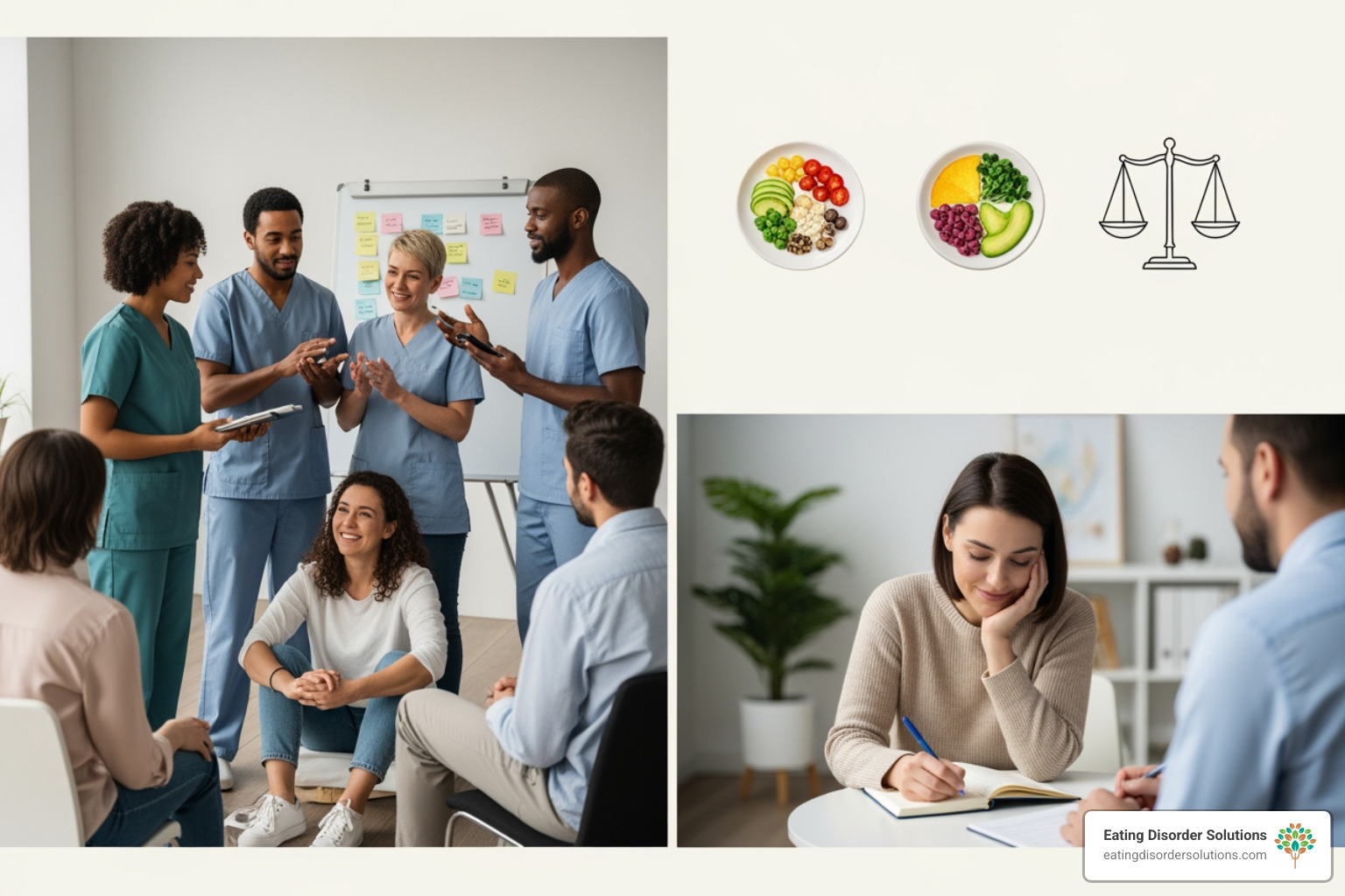 dietitian and patient discussing a meal plan - eating disorder treatment plans dietitian and patient discussing a meal plan - eating disorder treatment plans