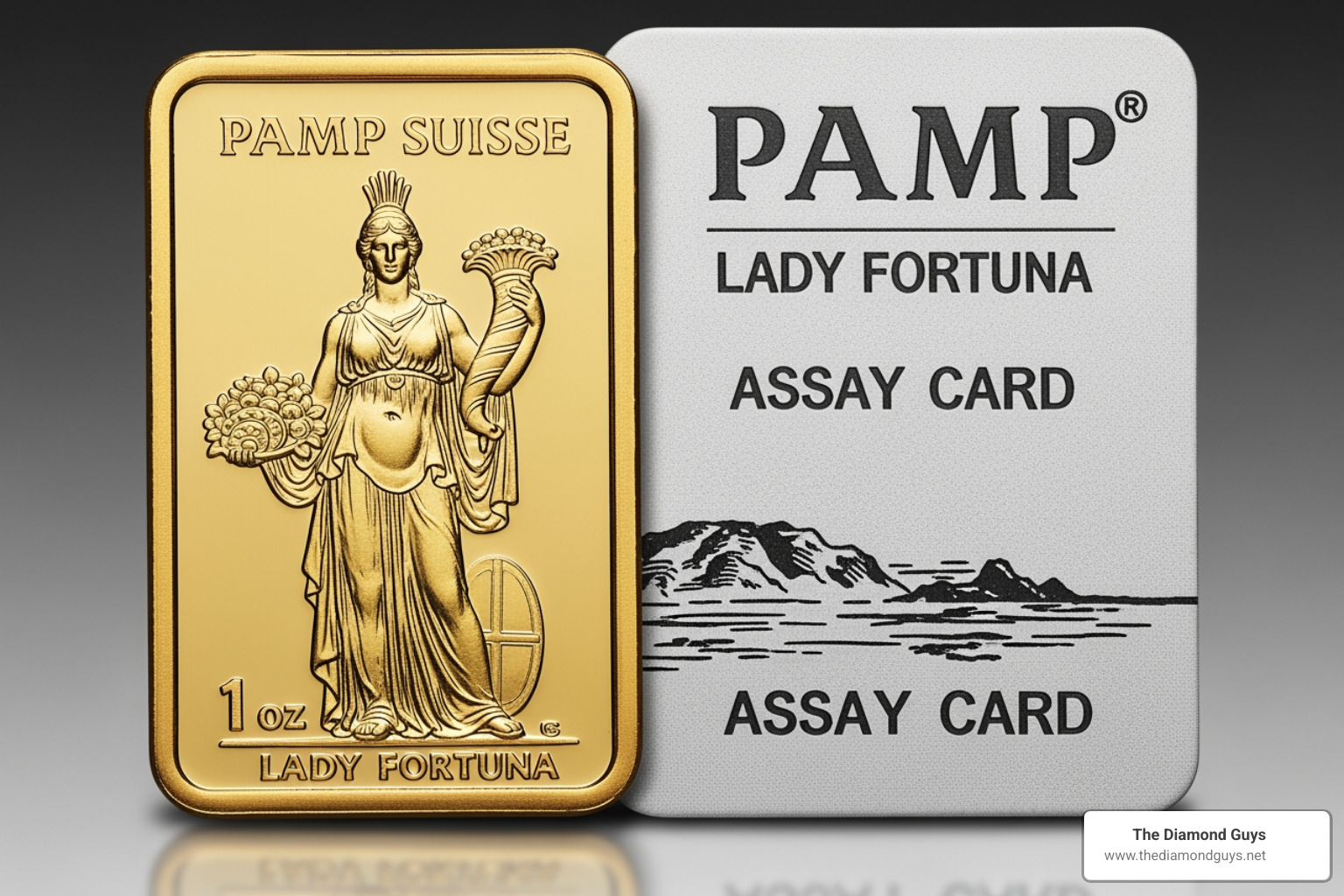 Lady Fortuna gold bar - 1 ounce of gold