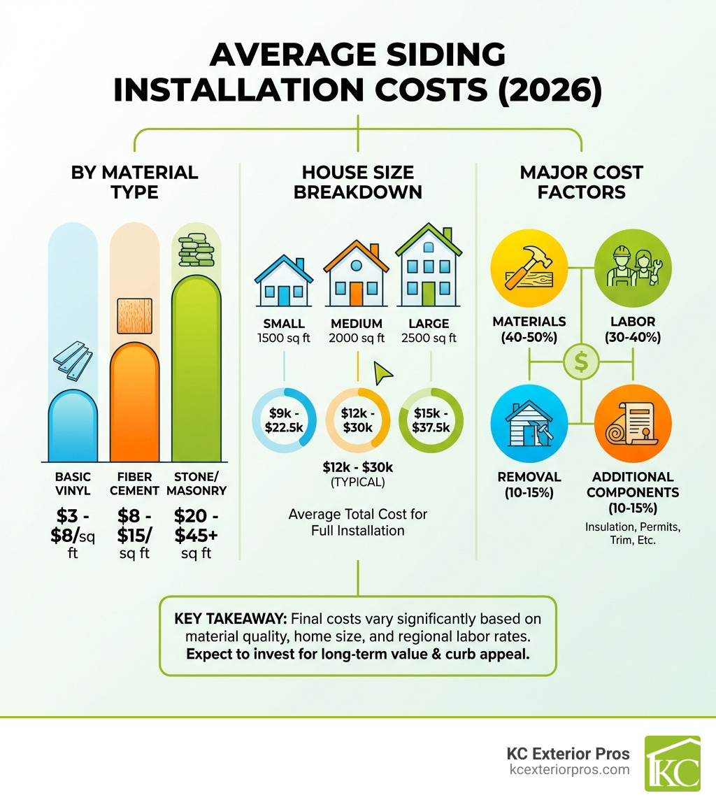 Average Cost For New Siding