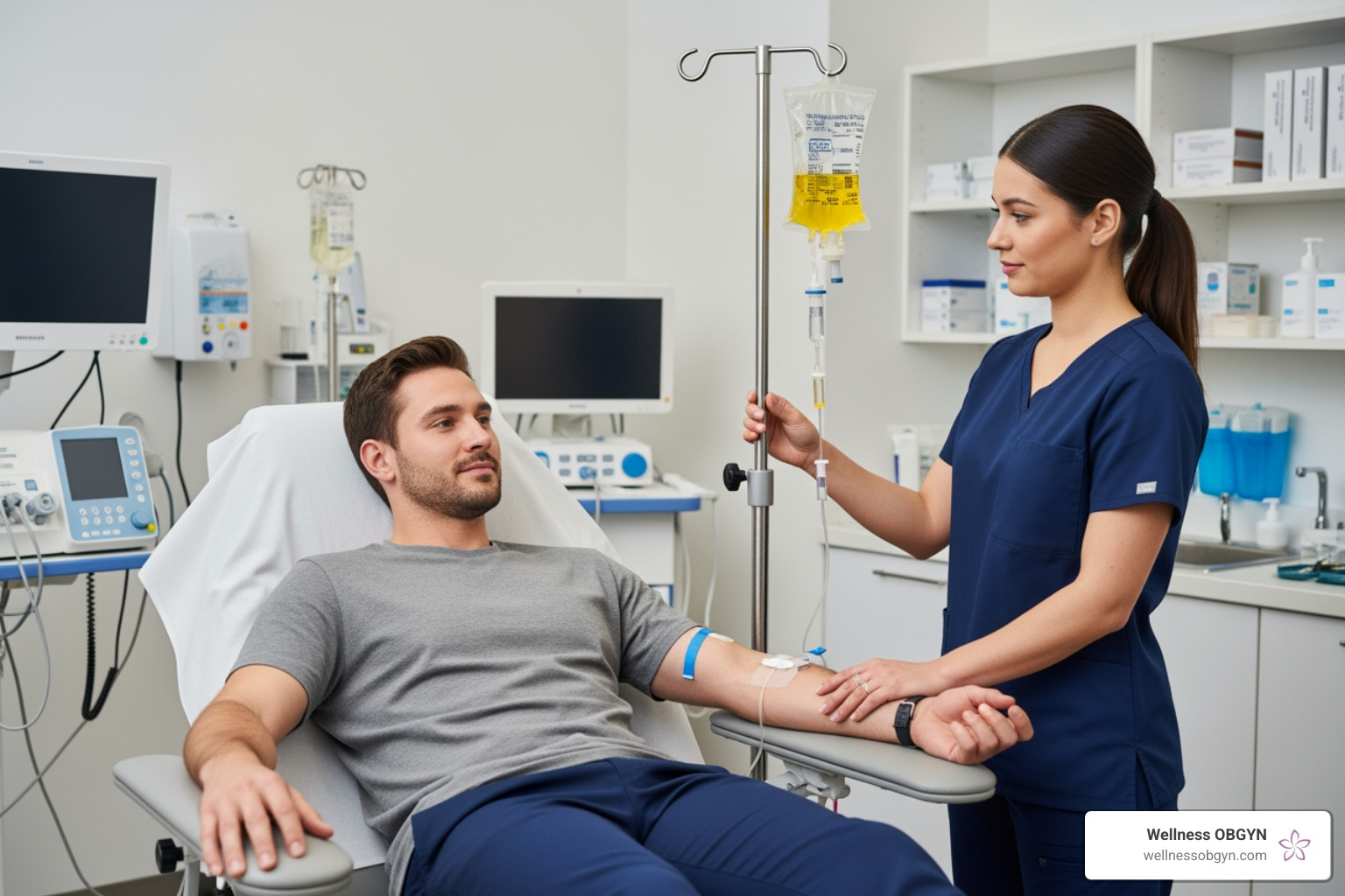 clinical IV therapy session - vitamin therapy for men clinical IV therapy session - vitamin therapy for men