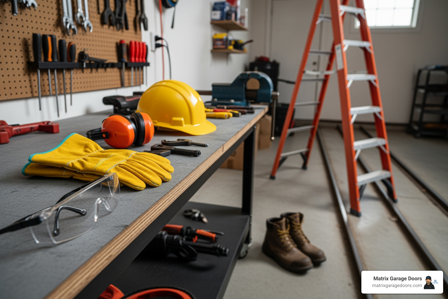 safety gear for garage repair - Garage door roller replacement